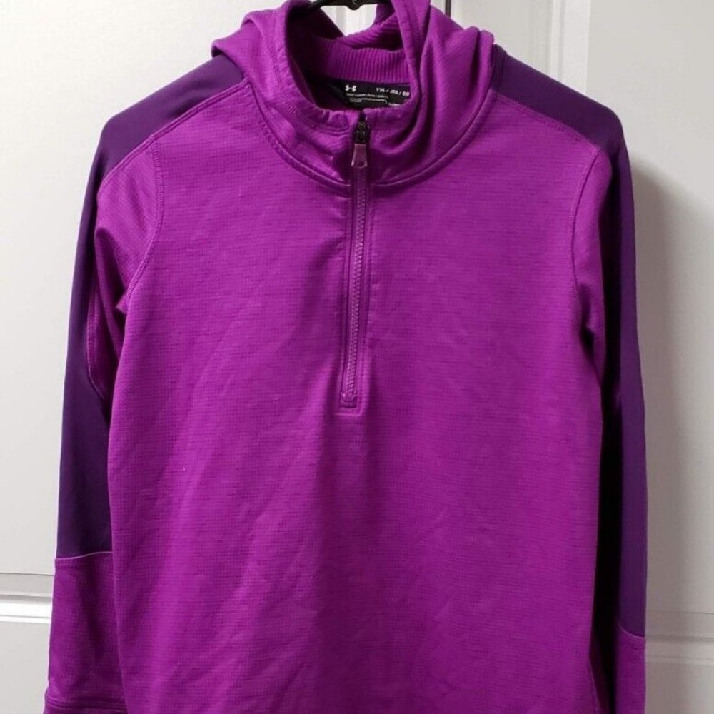 Under Armour Girls Hoodie Size: Youth XL Loose 1/4 Zip